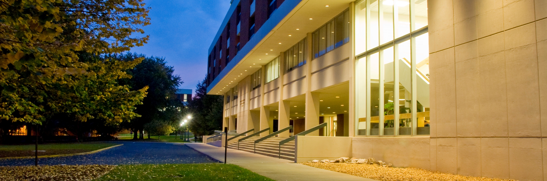 TJAGLCS building at night