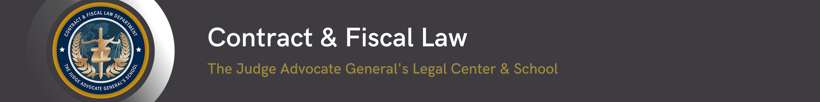 Contract and Fiscal Law Banner