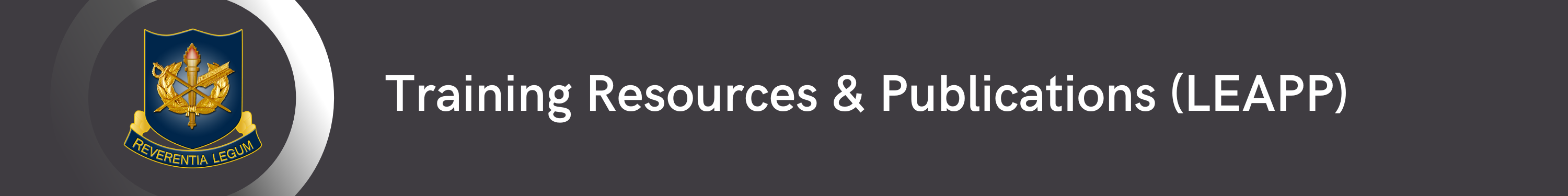Training Resources & Publications (LEAPP) Banner