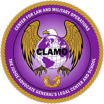 Center for Law and Military Operations (CLAMO) Seal